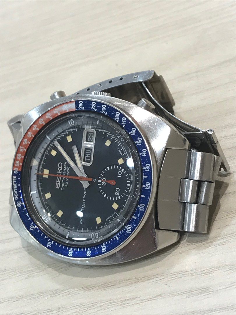 Seiko 6139-6001 (water 70m Proof), Luxury, Watches on Carousell
