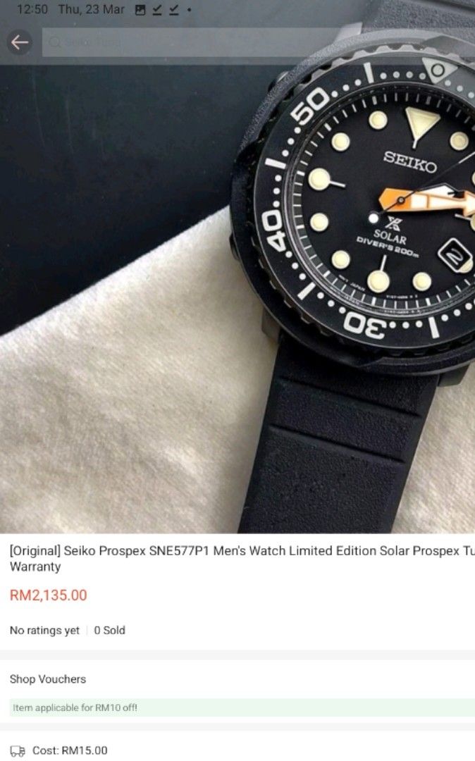 Seiko Prospex Watch Sne577P1 Solar Tuna black Series(limited edition),  Luxury, Watches on Carousell