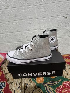 Sepatu anak Authentic Converse Chuck Taylor silver
