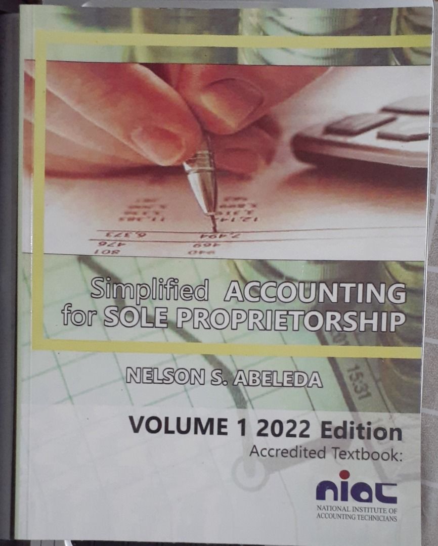 Simplified Accounting for Sole Proprietorship Book by Abeleda, Hobbies
