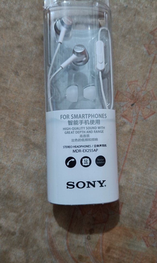 Sony stereo headphones MDR-EX255AP, 音響器材, 耳機 - Carousell