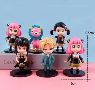 Spy x Family / Anya Figurines / Cake Toppers (6 Pcs a Set)