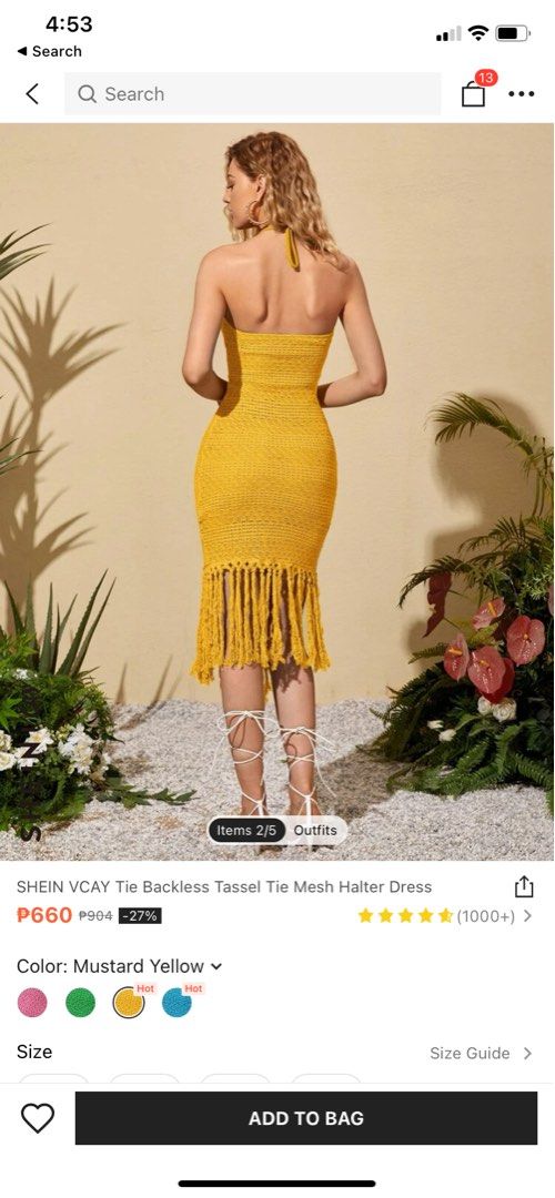 Summer Mesh Dress (Category: Dresses) located in Bacoor. Submitted by bloooooooooooomfields (Listing ID 1222322140, Image 2). Description: Good as new Used once Bought for 700php Shein XS.