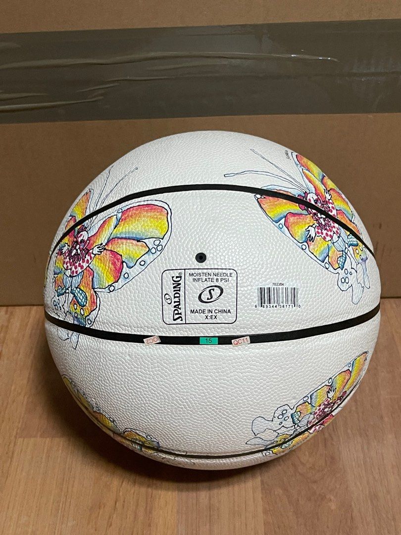 Supreme Gonz Butterfly Spalding Basketball White, Sports Equipment