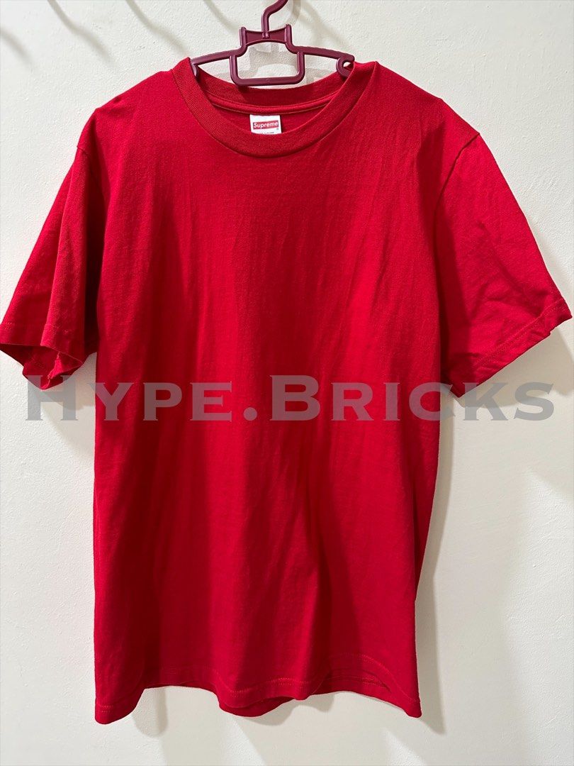 Supreme Headline T-Shirt Red (Size S), Men's Fashion, Tops & Sets