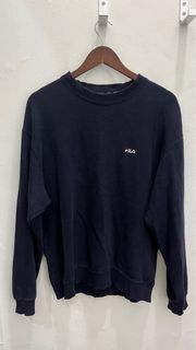 Sweater navy fila crew neck