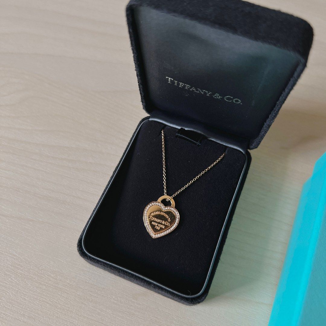 Gold return to cheap tiffany necklace
