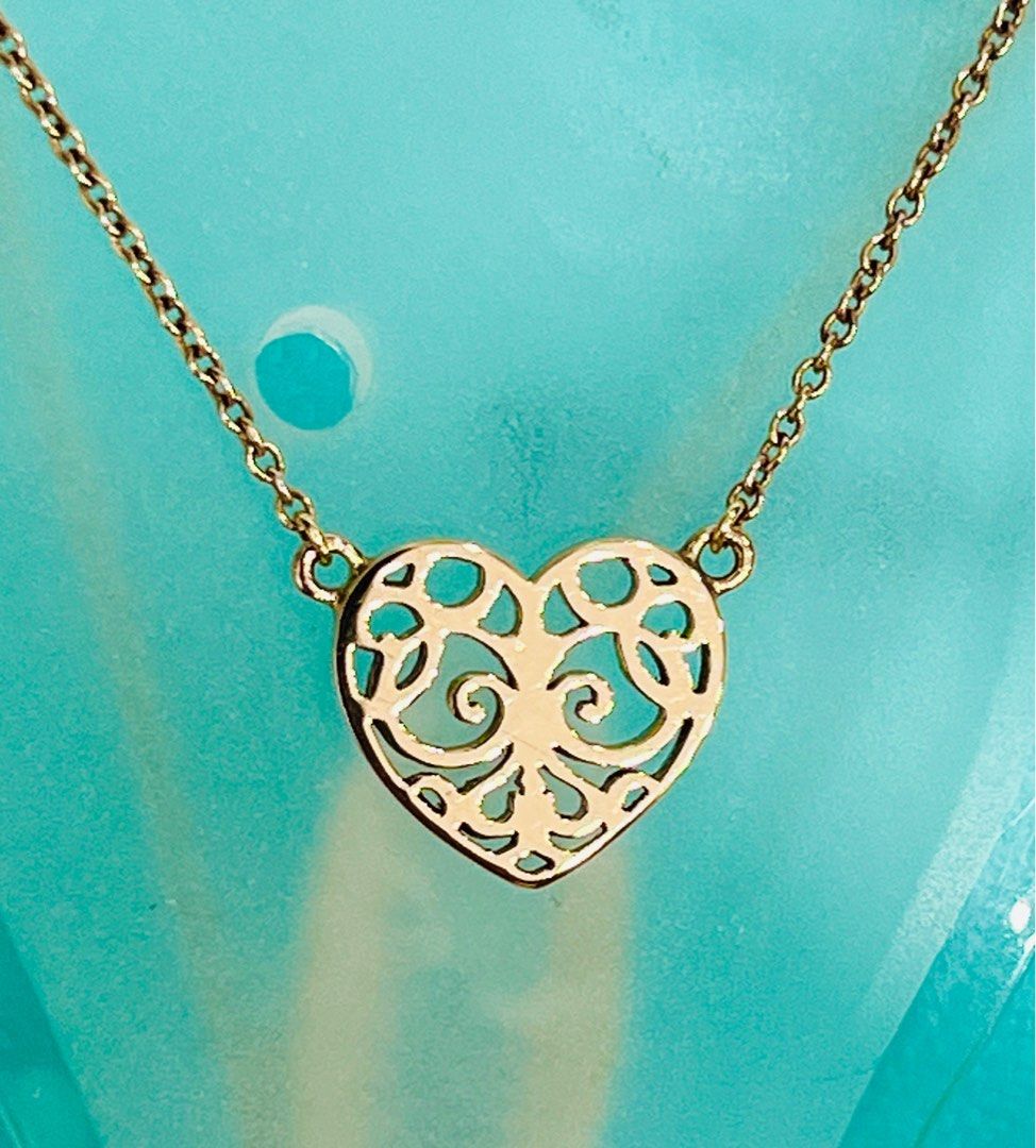 Tiffany enchant on sale heart pendant