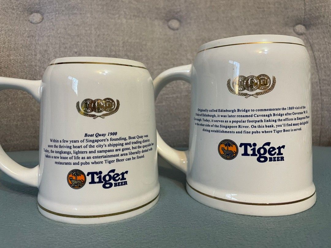 Tiger Beer Vintage Mug, Hobbies & Toys, Memorabilia & Collectibles