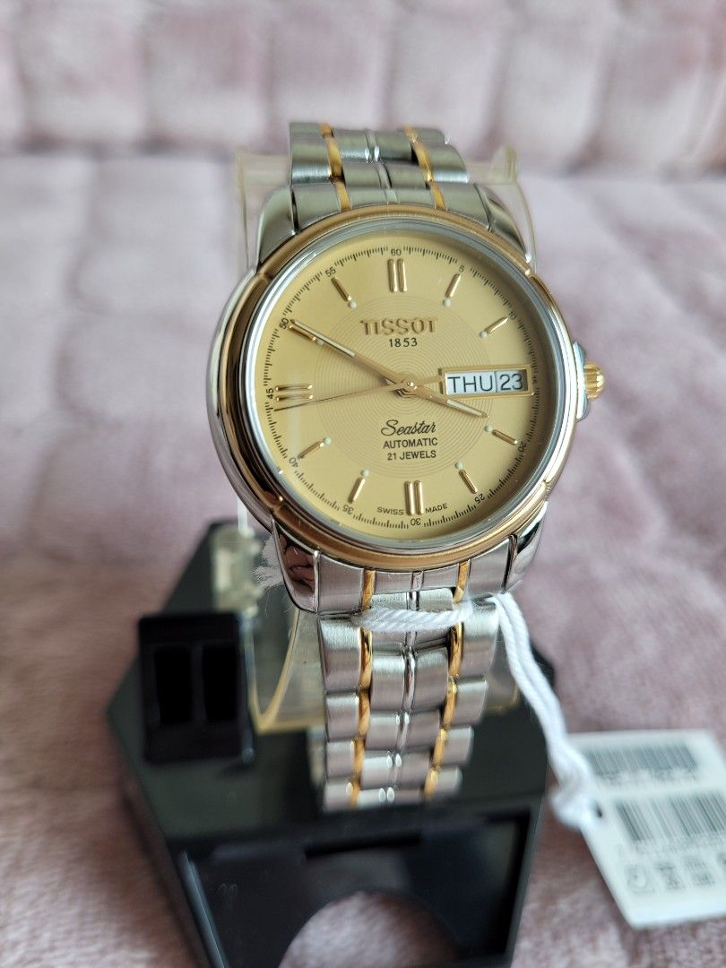 Tissot seastar sales day date automatic