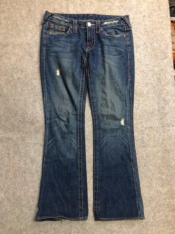 True Religion Bobby Jeans Blue Tag Size Low Rise Bootcut on Carousell