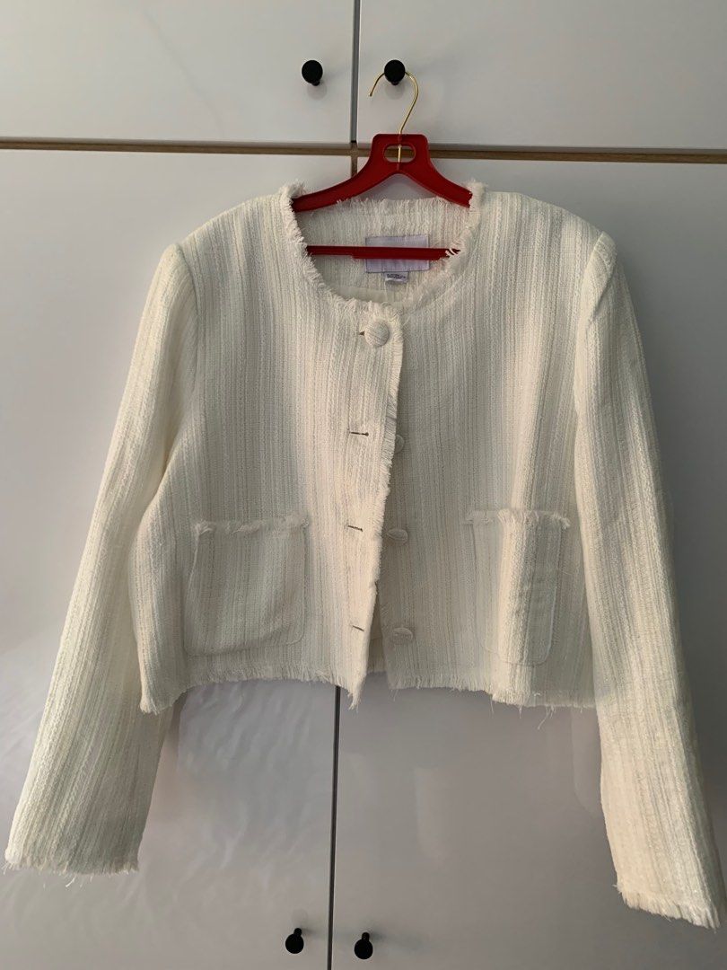 White store cardigan blazer