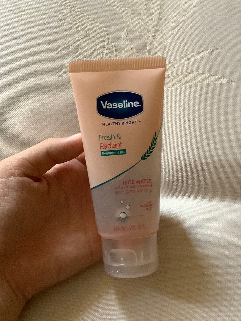 Vaseline Bright Whitening Gel Fresh & Radiant Moisture Rice Water