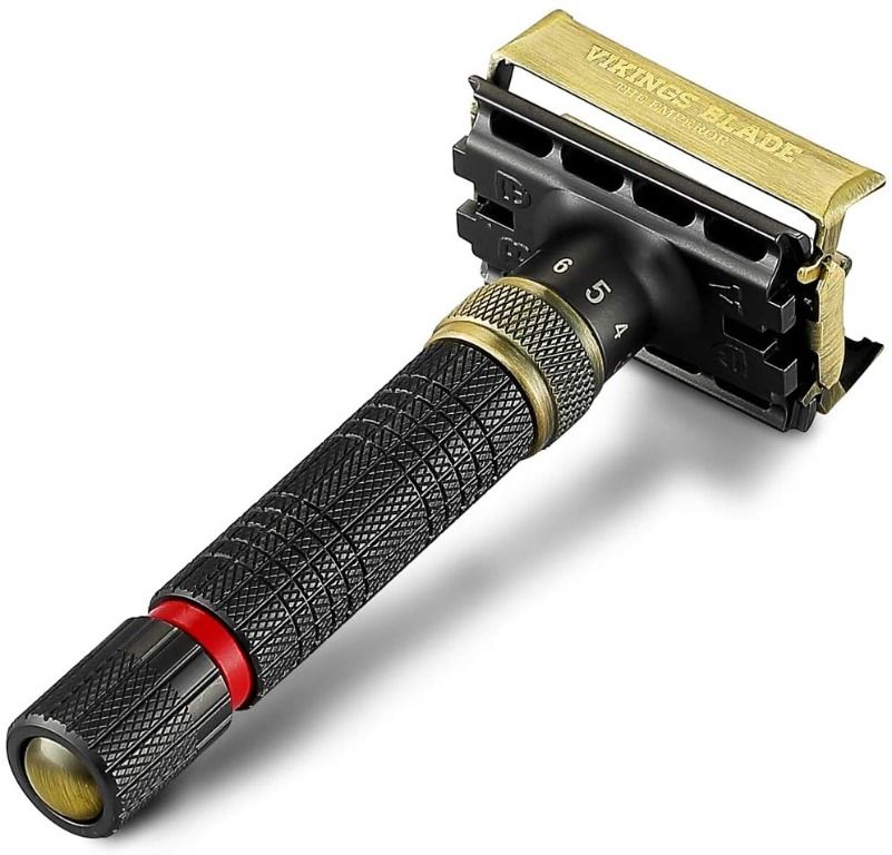 VIKINGS BLADE PREMIUM The Emperor 'MEIJI' Adjustable Safety Razor ...
