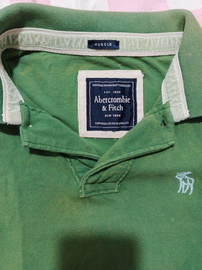 Vintage 80s Abercrombie & Fitch Green Camo Shirt L XL main image 1