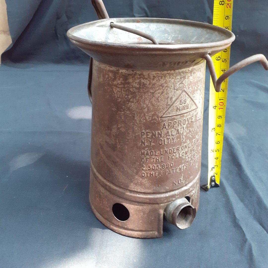 Vintage tin measuring cup HUFFMAN, Antik, Pajangan di Carousell