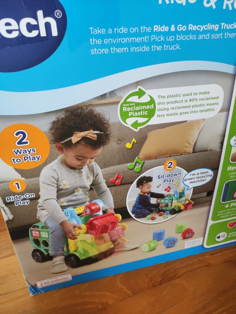 VTech ride and recycle toy car, Babies & Kids, Infant Playtime on Carousell