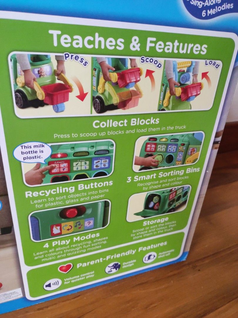 VTech ride and recycle toy car, Babies & Kids, Infant Playtime on Carousell