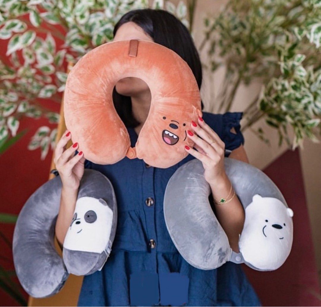 Miniso neck pillow shop we bare bears