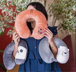 We Bare Bears Neck Pillow by Miniso (memory foam)