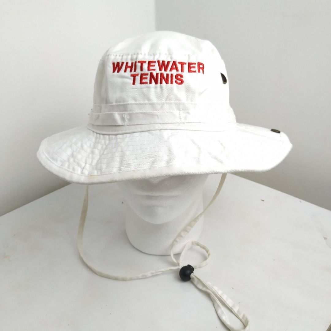White tennis bucket hat sales
