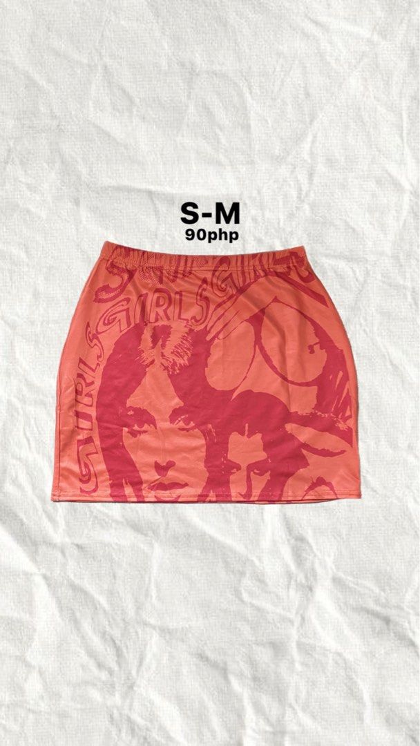y2k Orange Mini Skirt, Women's Fashion, Bottoms, Skirts on Carousell