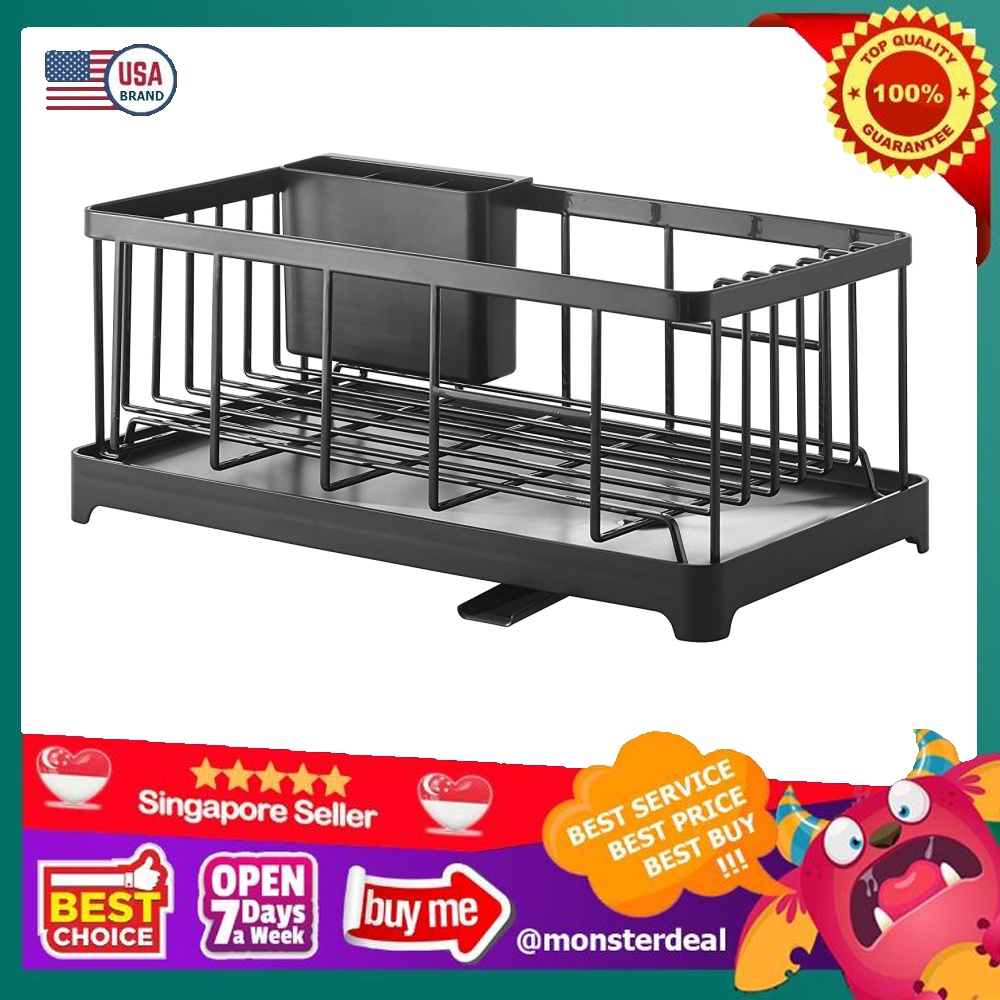 YAMAZAKI home 2876 Tower Wire Dish Drainer Rack, Black, Everything Else