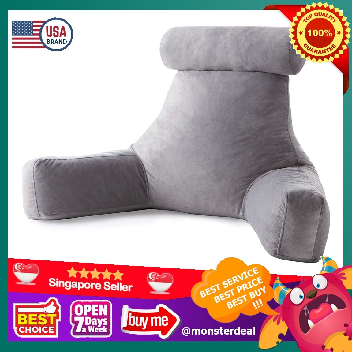 Linenspa reading pillow extra large 2025