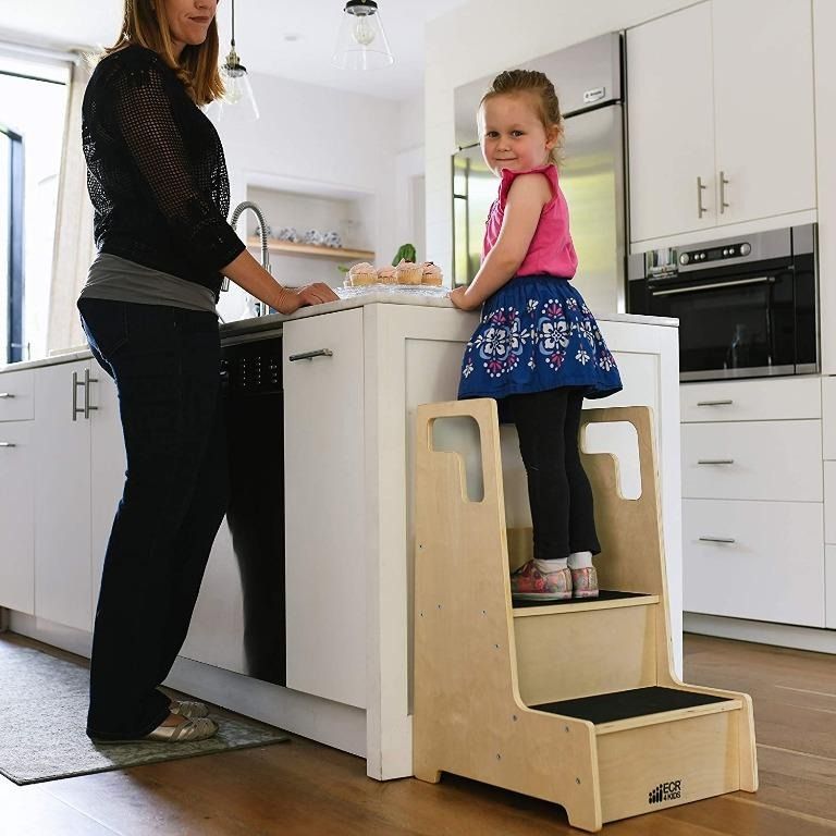 [YBR] ECR4Kids Reach-Up Step Stool with Support Handles and Non-Slip ...