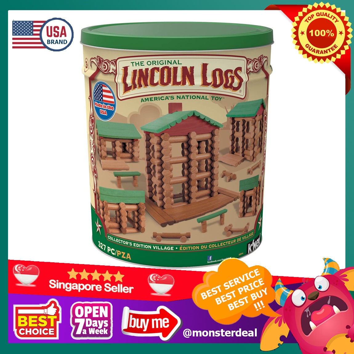 Lincoln logs collector's edition village sale