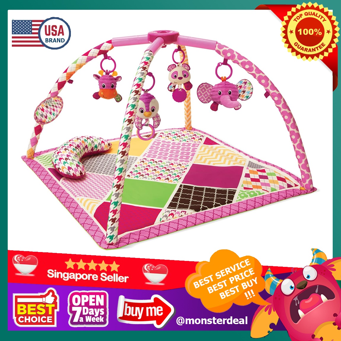 Infantino play mat pink store