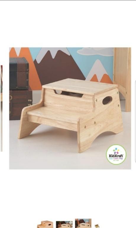YBR KidKraft Wooden Wood Two 2 Step Small Children s Kids Child