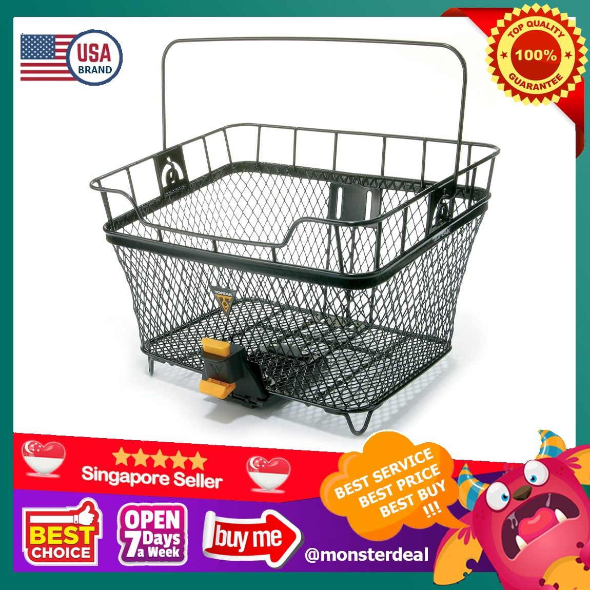 YBR Topeak MTX Rear Bicycle Basket Computers Tech Parts Accessories Cables Adaptors on Carousell
