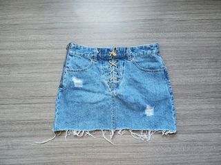 YISHION Semi HW Denim Skirt W27