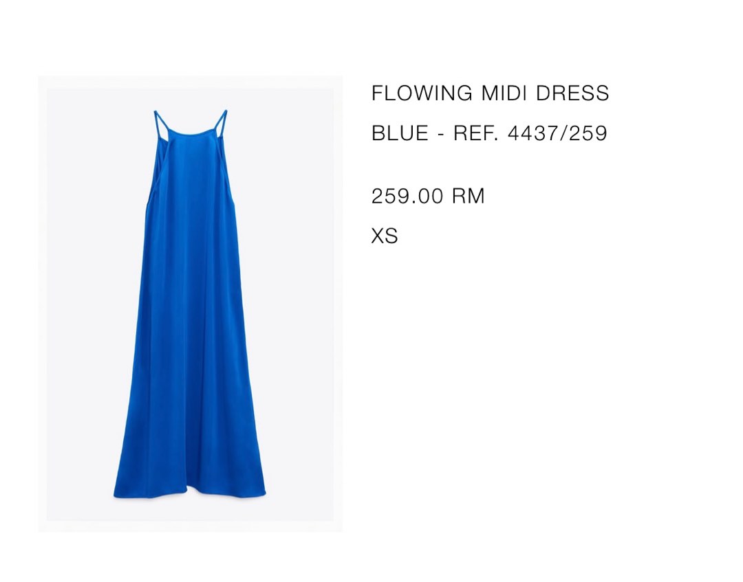 Flowing on sale dress zara