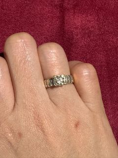 0.85carats natural diamond engagement ring