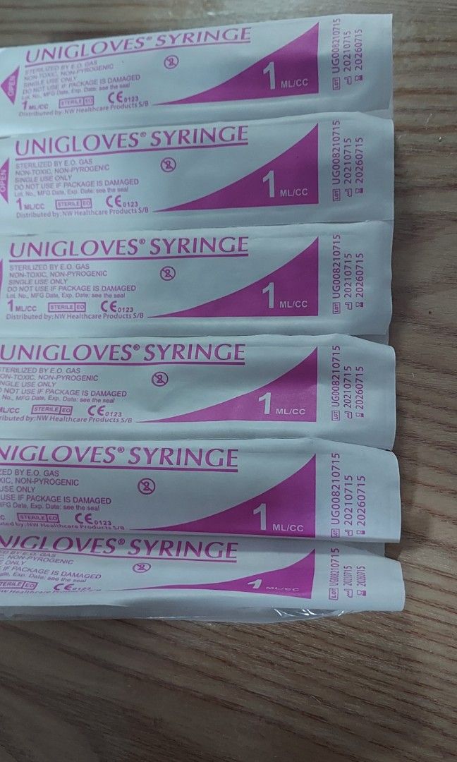 (10 pcs) 1ml Colostrum syringes sterile luer strip, Babies & Kids