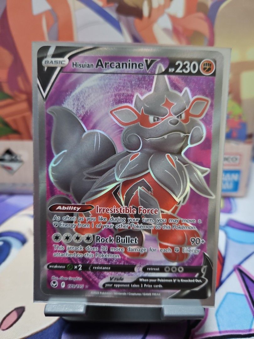 arcanine v pokemon card Snorlax Vmax #206 SWSH Base Set main image 0