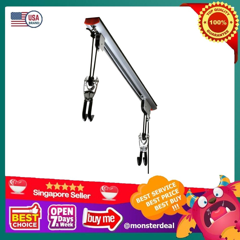 2007 RAD Cycle Products Highest Quality Rail Mount Heavy Duty Bike Hoist and Ladder Lift Quality Bicycle Hoist