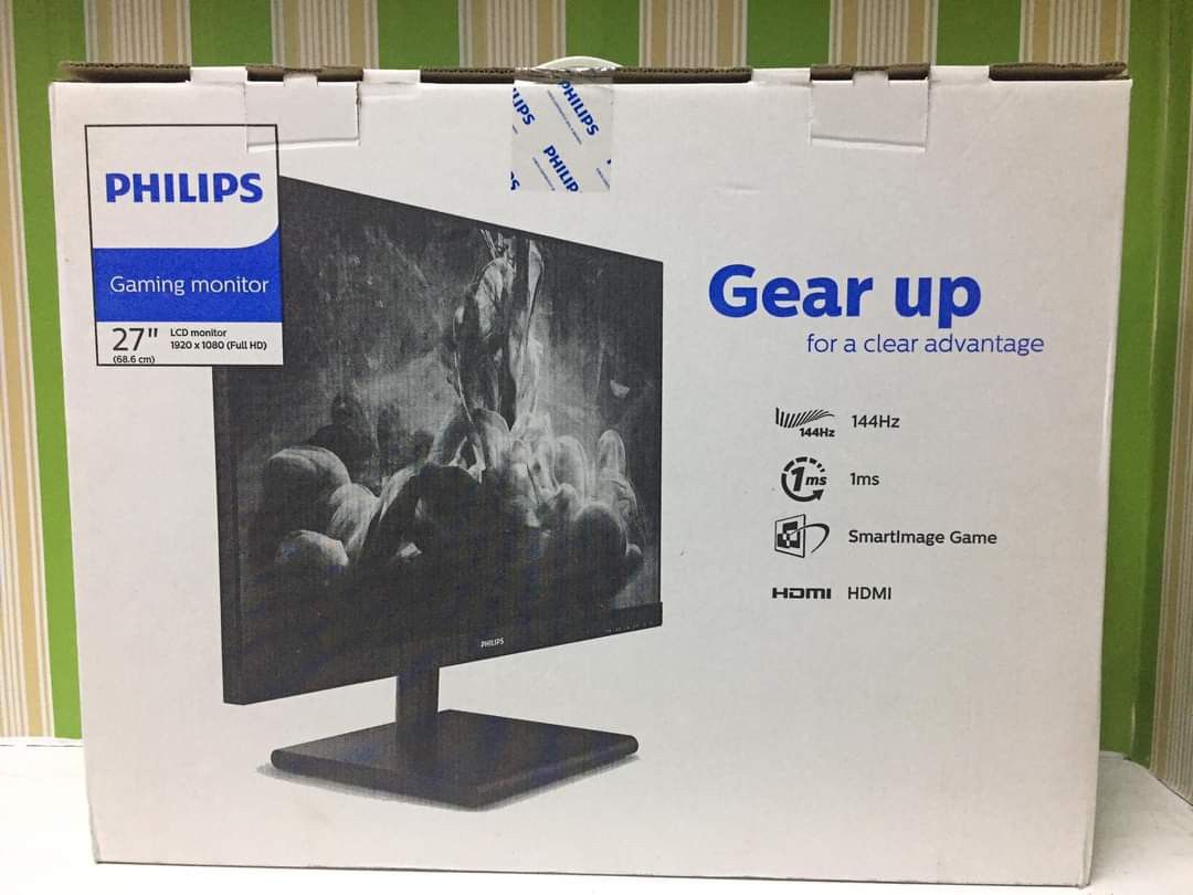 27inch Philips (Category: Monitor Screens) located in Quezon City. Submitted by monasa (Listing ID 1222477060, Image 1). Description: 27inch Philips 27E1GS monitor.