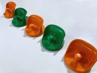 《義大利經典塑料衣帽掛鉤》老件 收藏品 太空年代 造型門把 摩登年代
