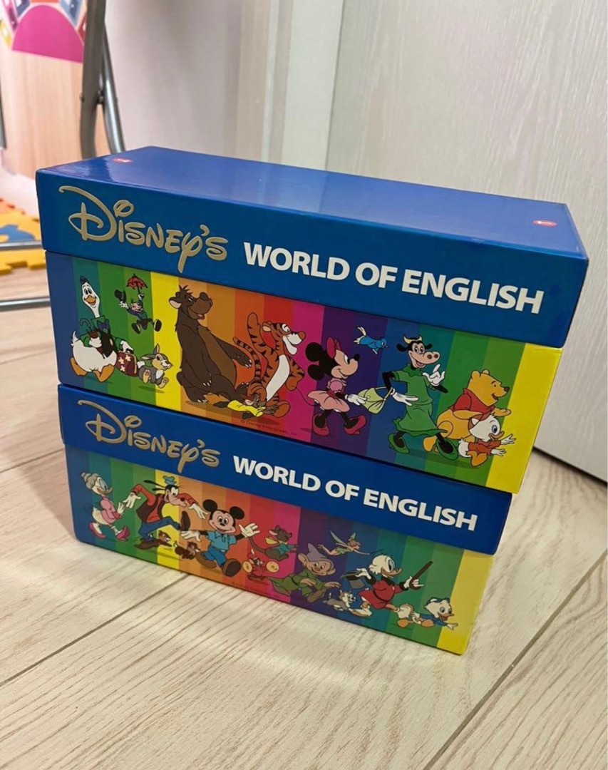 迪士尼美語世界Disney World English Talk along card 1 ＆2, 兒童