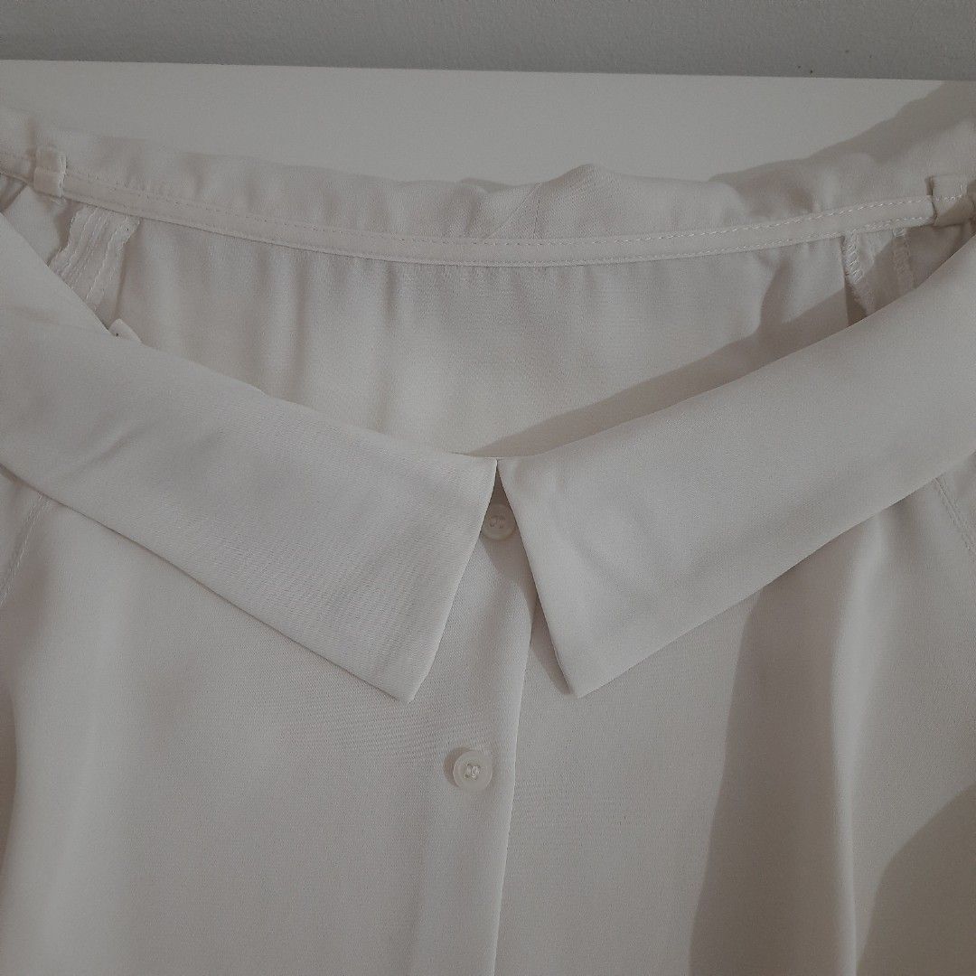 preloved — white shirt by allamanda. (y2k / cottage core / fairy core ...