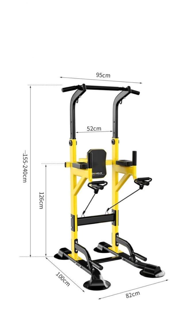 AllInOne Heavy Duty Fitness Machines Tower for biceps, triceps, abs training (Chin ups, dips