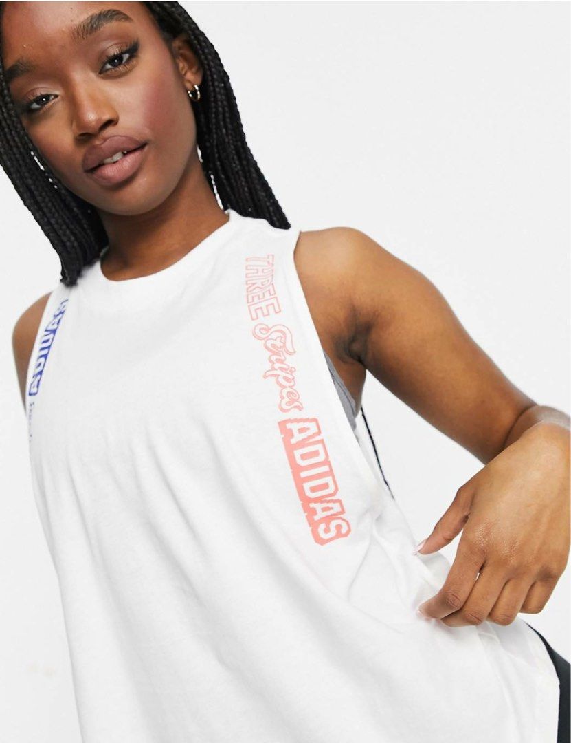 White adidas vest womens best sale