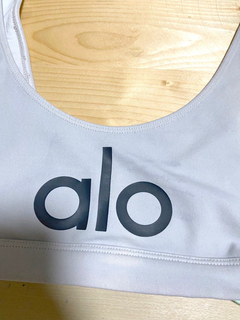 Alo Yoga Ambient Logo Bra, Women's Fashion, Activewear on Carousell
