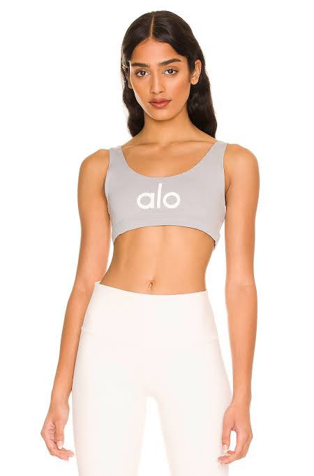 Alo Yoga ambient logo bra, Women's Fashion, Activewear on Carousell