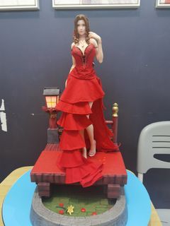 Aerith cast off plus fabric costume