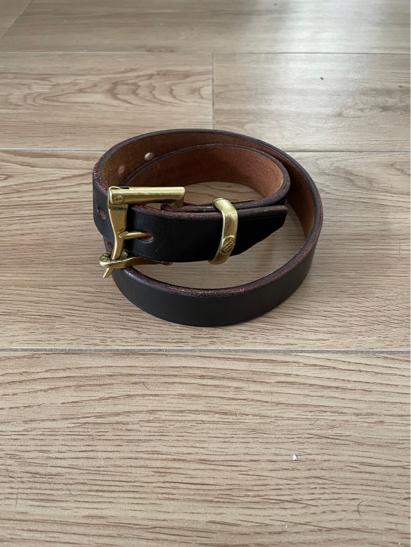 ART BROWN UK Saddle Leather Belt, 男裝, 手錶及配件, 腰帶- Carousell