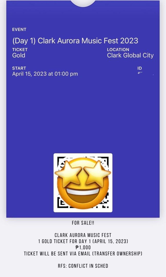 Aurora Fest 2023 Day 1 Gold Ticket, Tickets & Vouchers, Event Tickets